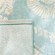Pemberly Row 9' x 12' Area Rug in Aqua and Beige for Living or Dining Room