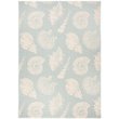 Pemberly Row 9' x 12' Area Rug in Aqua and Beige for Living or Dining Room