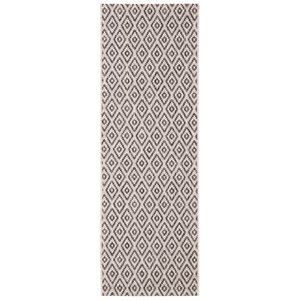Pemberly Row 2'3&quot x 6'7&quot Runner Rug in Beige and Black for Hallways