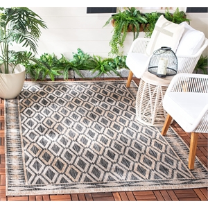 Pemberly Row 2'7&quot x 5' Area Rug in Black and Natural for Any Room