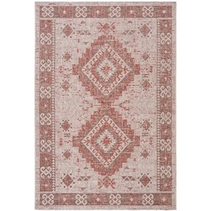Pemberly Row 4' x 5'7&quot Area Rug in Beige and Red for Living Room