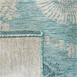Pemberly Row 9' x 12' Area Rug in Aqua and Cream for Large Living Spaces