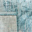 Pemberly Row 9' x 12' Area Rug in Gray and Aqua for Large Living Spaces
