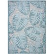 Pemberly Row 9' x 12' Area Rug in Gray and Aqua for Large Living Spaces