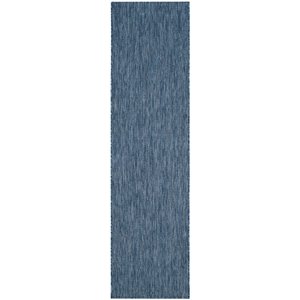 Pemberly Row 2'3&quot x 10' Runner Rug in Navy for Long Hallways or Corridors