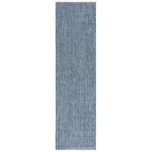Pemberly Row Contemporary 2'3&quot x 10' Hallway Runner Rug in Navy and Gray