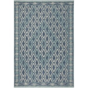 Pemberly Row 2' x 3'7&quot Accent Rug for Doorways in Navy and Aqua