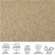 Pemberly Row Contemporary 9' x 12' Indoor Outdoor Area Rug in Brown
