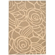 Pemberly Row Contemporary 9' x 12' Indoor Outdoor Area Rug in Coffee