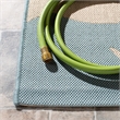 Pemberly Row Contemporary 8' x 11' Indoor Outdoor Area Rug in Aqua