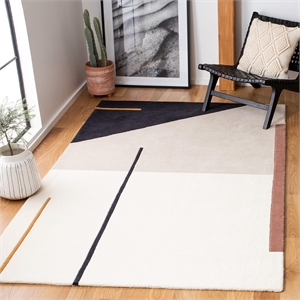 Pemberly Row Contemporary 2'7&quot x 5' Indoor Outdoor Runner Rug in Beige