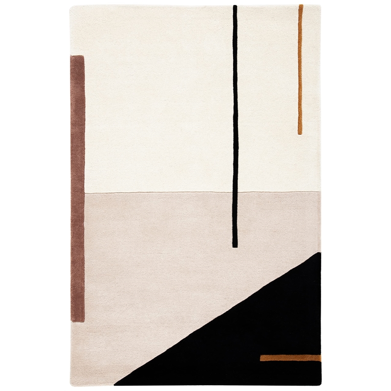 Pemberly Row Contemporary Beige Indoor Outdoor Runner Rug 2'3