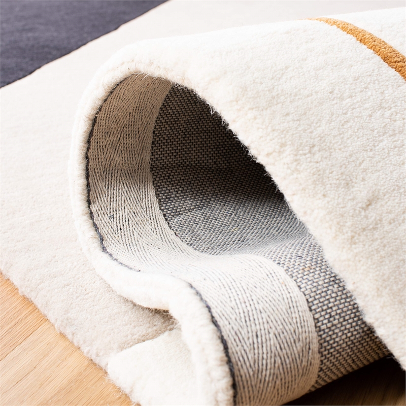 Pemberly Row Contemporary Beige Indoor Outdoor Runner Rug 2'3