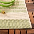 Pemberly Row Contemporary Beige Indoor Outdoor Rug in Square 5' Shape
