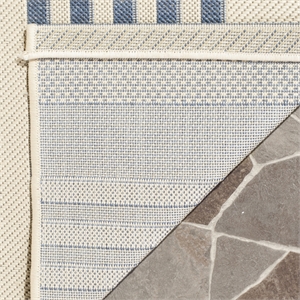 Pemberly Row Contemporary Beige Indoor Outdoor Runner Rug 2'3&quot x 14'