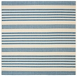 Pemberly Row Beige Indoor Outdoor Rug in Square 4' for Any Space