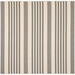 Pemberly Row Grey Indoor Outdoor Rug in Square 4' for Any Room