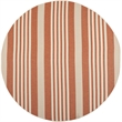 Pemberly Row Contemporary Terracotta Indoor Outdoor Rug in Round 7'10