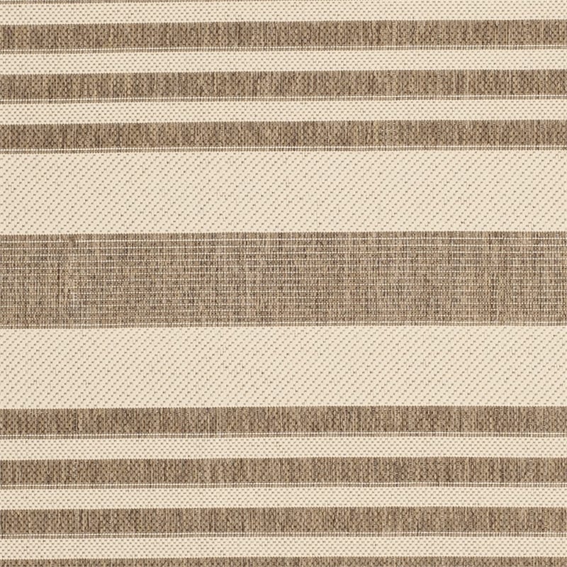 Pemberly Row Brown Indoor Outdoor Rug 4' x 5'7