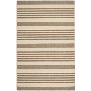 Pemberly Row Brown Indoor Outdoor Rug 5'3&quot x 7'7&quot for Any Room