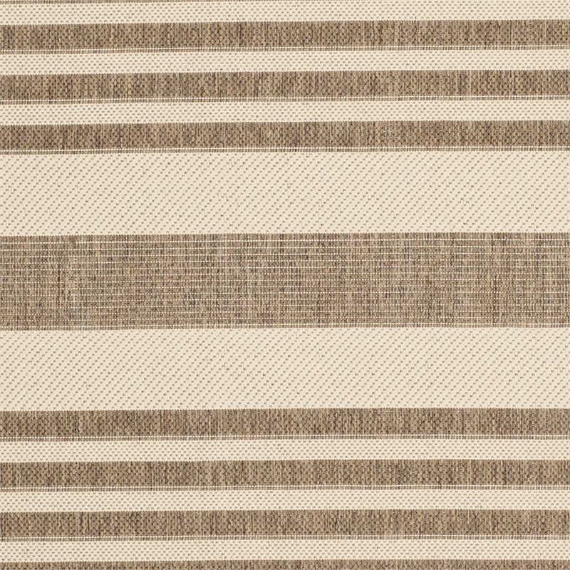 Pemberly Row Brown Indoor Outdoor Rug 5'3