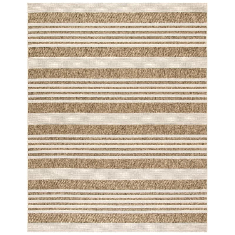 Pemberly Row Brown Indoor Outdoor Rug 6'7