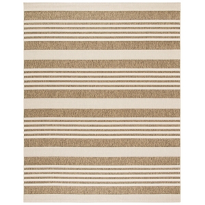 Pemberly Row Brown Indoor Outdoor Rug 6'7&quot x 9'6&quot for Any Room