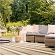 Pemberly Row Brown Indoor Outdoor Rug 8' x 11' for Living Spaces