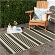 Pemberly Row Contemporary Navy Indoor Outdoor Accent Rug 2' x 3'7