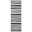 Pemberly Row Contemporary Navy Indoor Outdoor Runner Rug 2'3