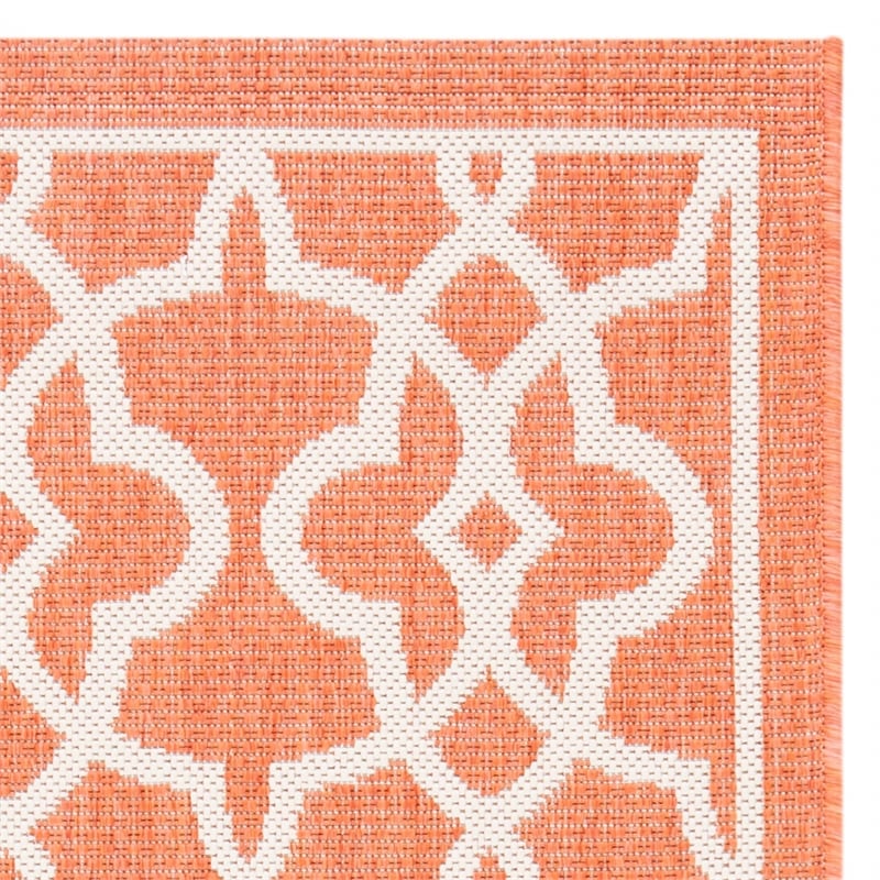 Pemberly Row Contemporary Terracotta Indoor Outdoor Accent Rug 2' x 3'7