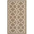 Pemberly Row Contemporary Mocha Indoor Outdoor Accent Rug 2' x 3'7