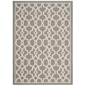 Pemberly Row Grey Indoor Outdoor Rug 5'3&quot x 7'7&quot for Any Room