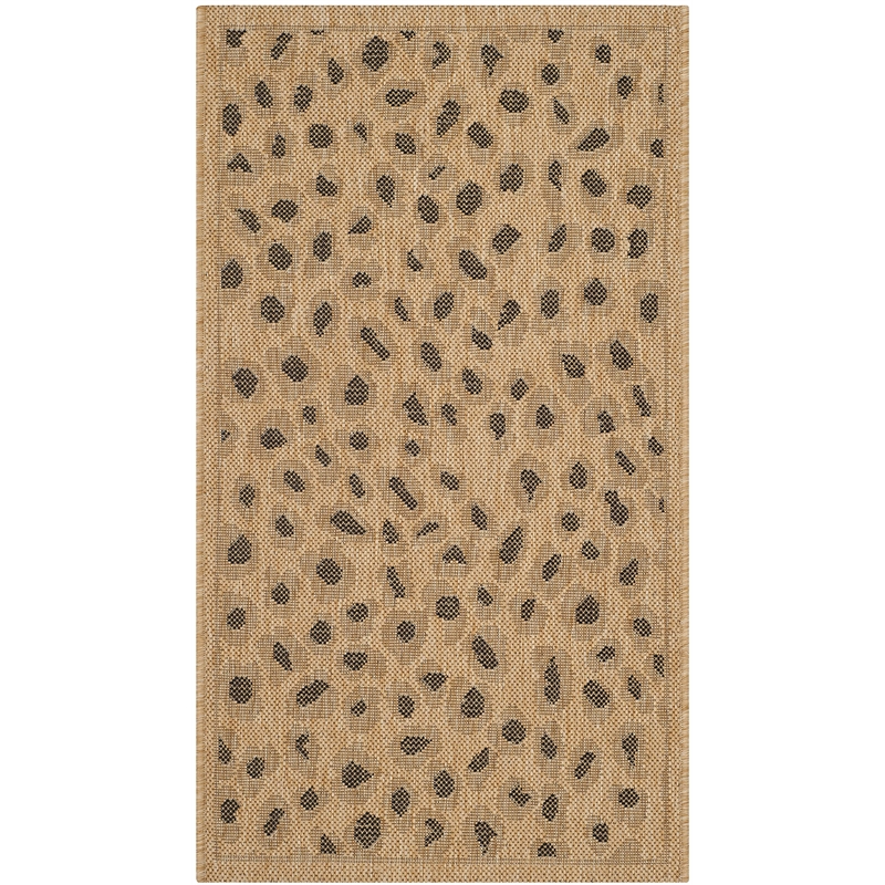Pemberly Row Contemporary Natural Indoor Outdoor Accent Rug 2' x 3'7