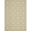 Pemberly Row Contemporary Beige Indoor Outdoor Accent Rug 2' x 3'7