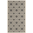 Pemberly Row Contemporary Anthracite Indoor Outdoor Accent Rug 2' x 3'7