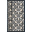Pemberly Row Contemporary Beige Indoor Outdoor Accent Rug 2' x 3'7
