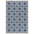 Pemberly Row Navy Indoor Outdoor Rug 4' x 5'7