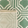 Pemberly Row Contemporary Dark Green Indoor Outdoor Runner Rug 2'3