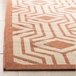 Pemberly Row Beige Indoor Outdoor Rug 4' x 5'7