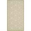 Pemberly Row Contemporary Beige Indoor Outdoor Accent Rug 2'7