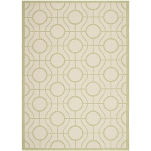 Pemberly Row Beige Indoor Outdoor Rug 4' x 5'7&quot for Any Room