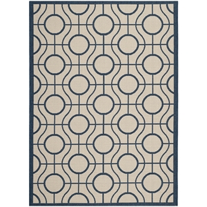 Pemberly Row Beige Indoor Outdoor Rug 4' x 5'7&quot for Any Room