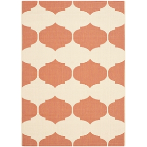 Pemberly Row Beige Indoor Outdoor Rug 4' x 5'7&quot for Any Room