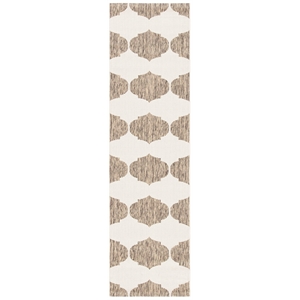 Pemberly Row Contemporary Beige Indoor Outdoor Runner Rug 2'3&quot x 8'