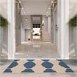 Pemberly Row Contemporary Beige Indoor Outdoor Accent Rug 2' x 3'7