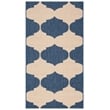 Pemberly Row Contemporary Beige Indoor Outdoor Accent Rug 2'7