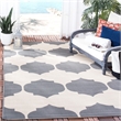 Pemberly Row Contemporary Beige Indoor Outdoor Rug in Square 5'3