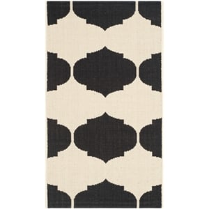 Pemberly Row Contemporary Beige Indoor Outdoor Accent Rug 2' x 3'7&quot