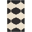 Pemberly Row Contemporary Beige Indoor Outdoor Accent Rug 2' x 3'7